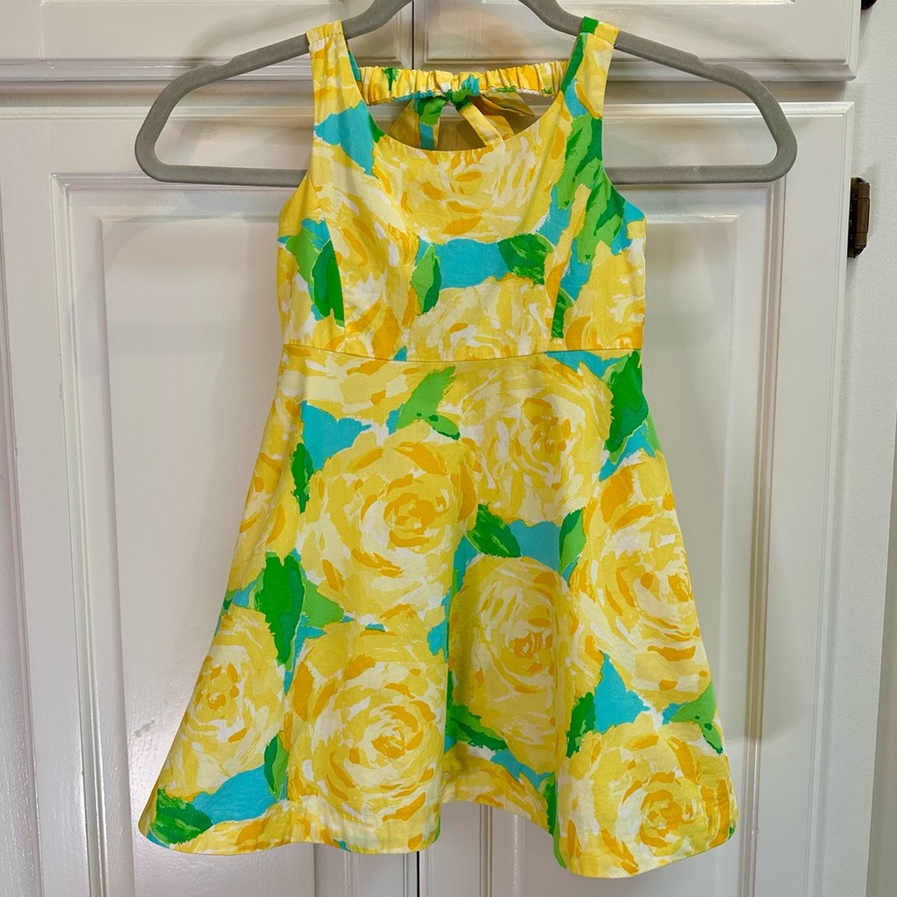 Lilly Pulitzer Kids Dress - Yellow and Green Floral